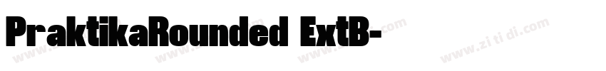 PraktikaRounded ExtB字体转换